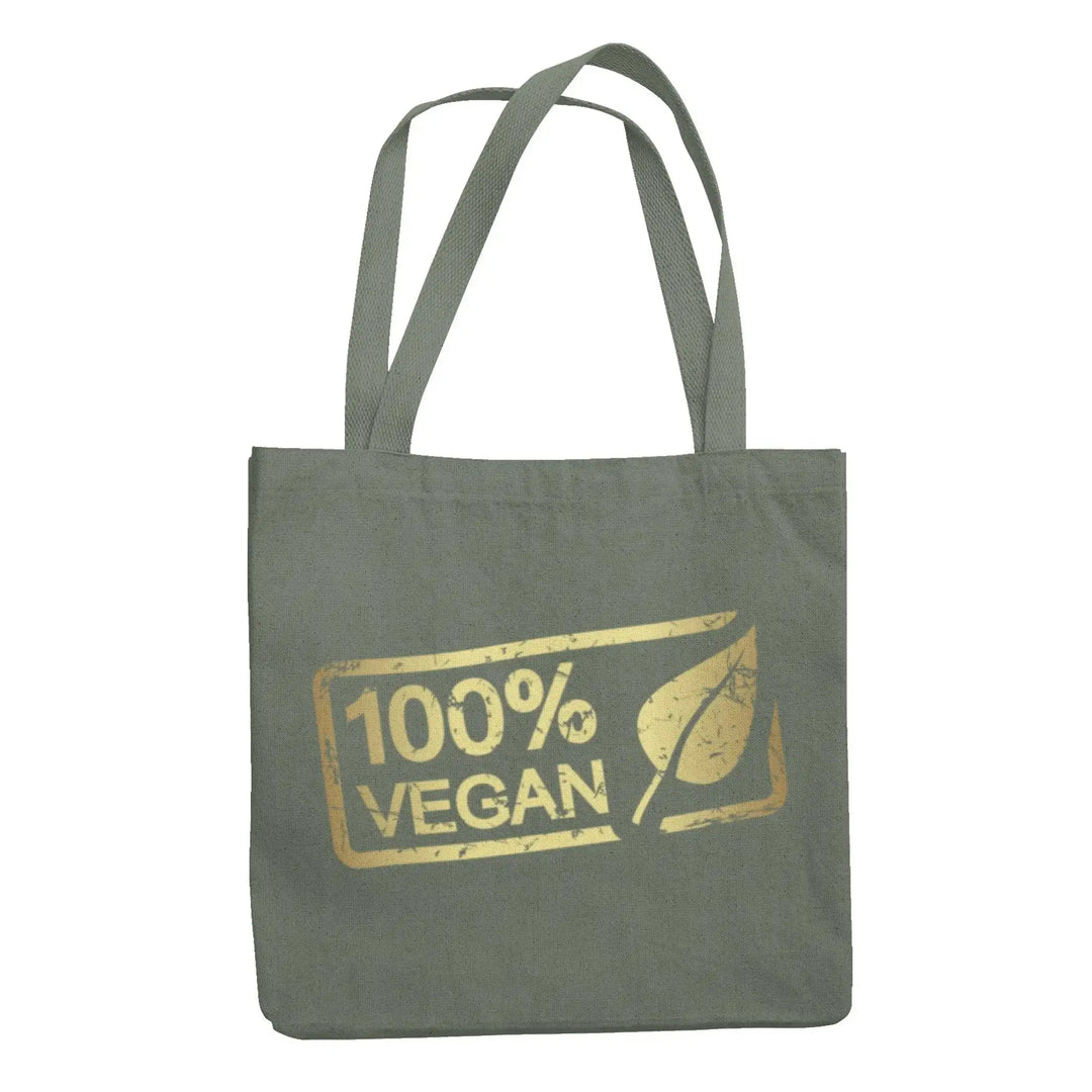 Vegan Fruit & Veg Logo Organic Cotton Tote Bag - Eco Friendly Reusable Shopping Bag (Black, 42x38cm) - View #9