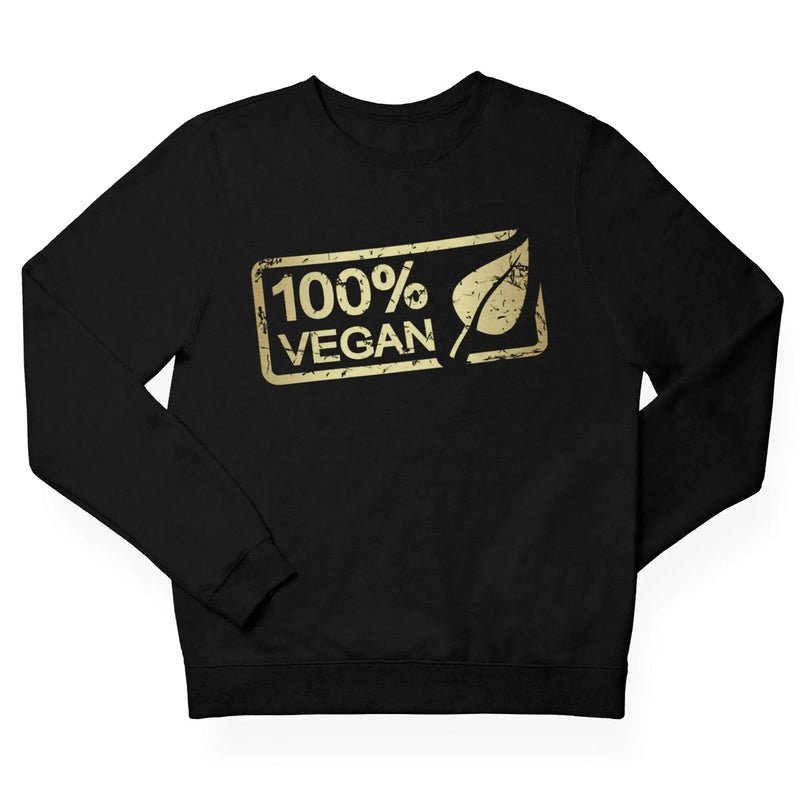100% Vegan Logo (Unisex) Sweatshirt - Vegan As Folk