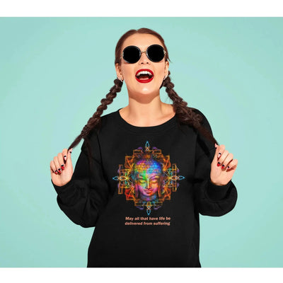Buddha Quote (Unisex) Vegan Sweatshirt - Vegan As Folk