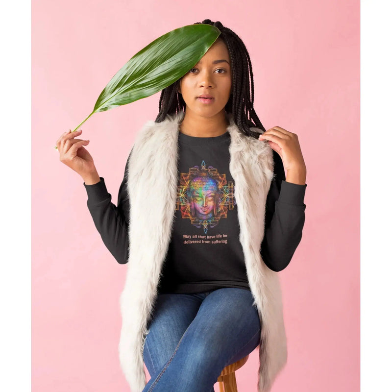 Buddha Quote (Unisex) Vegan Sweatshirt - Vegan As Folk