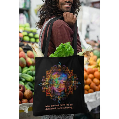 Buddha Quote Vegan Tote Bag - Vegan As Folk