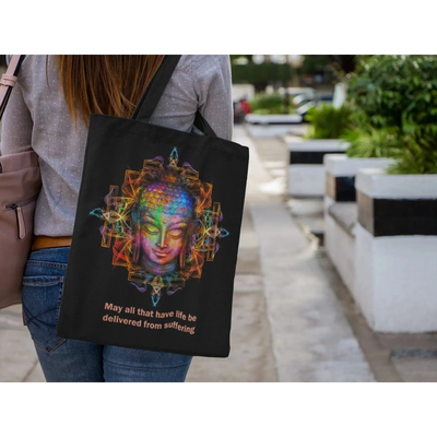Buddha Quote Vegan Tote Bag - Vegan As Folk