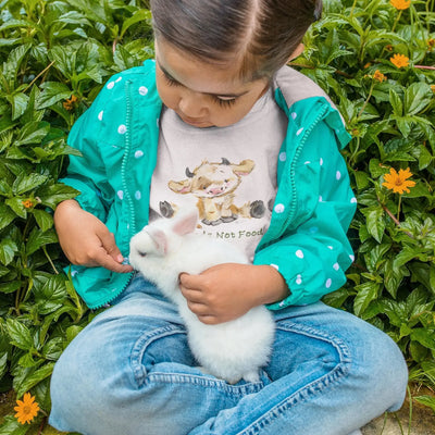 Cow Friends Not Food Organic Cotton Kid's (Unisex) T-Shirt - Vegan As Folk