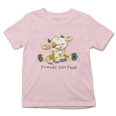 Cow Friends Not Food Organic Cotton Kid's (Unisex) T-Shirt - Vegan As Folk
