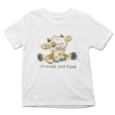 Cow Friends Not Food Organic Cotton Kid's (Unisex) T-Shirt - Vegan As Folk