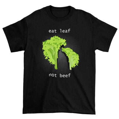 Eat Leaf Not Beef Organic Cotton (Unisex) T-Shirt - Vegan As Folk