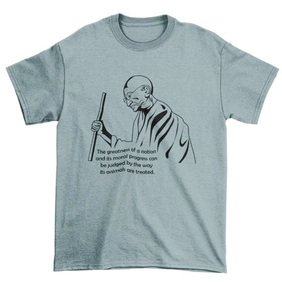 Gandhi Quote Organic Cotton (Unisex) T-Shirt - Vegan As Folk