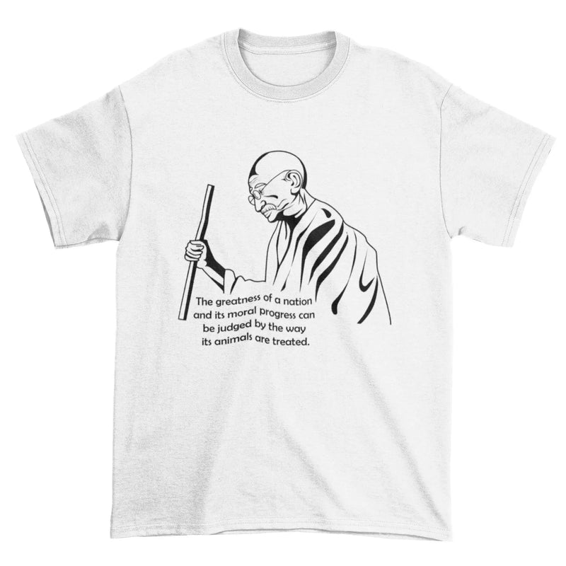 Gandhi Quote Organic Cotton (Unisex) T-Shirt - Vegan As Folk