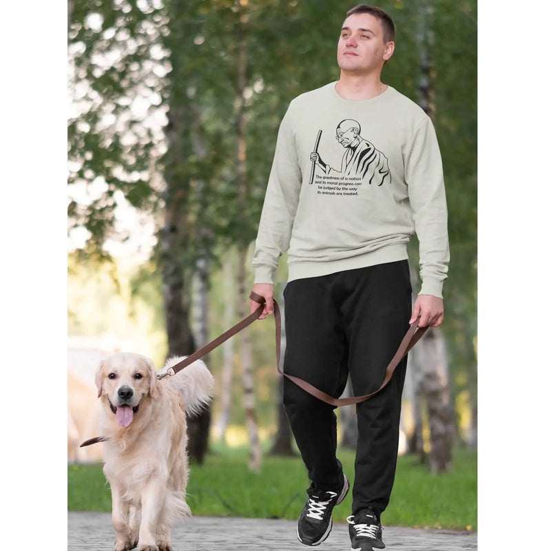 Gandhi Quote (Unisex) Sweatshirt - Vegan As Folk