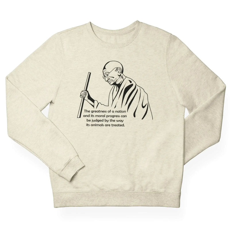 Gandhi Quote (Unisex) Sweatshirt - Vegan As Folk