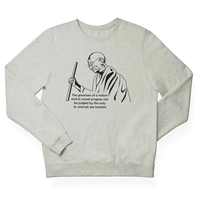 Gandhi Quote (Unisex) Sweatshirt - Vegan As Folk