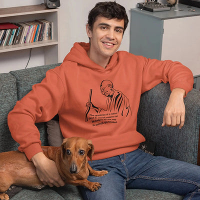 Gandhi Quote (Unisex) Vegan Hoodie - Vegan As Folk