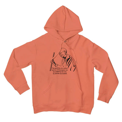 Gandhi Quote (Unisex) Vegan Hoodie - Vegan As Folk