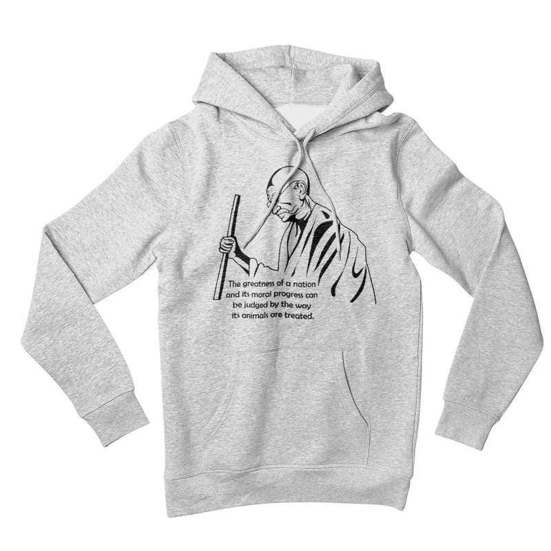 Gandhi Quote (Unisex) Vegan Hoodie - Vegan As Folk