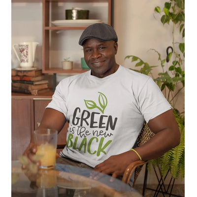 Green is the New Black Organic Cotton (Unisex) Vegan T-Shirt - Vegan As Folk