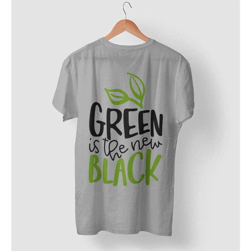 Green is the New Black Organic Cotton (Unisex) Vegan T-Shirt - Vegan As Folk