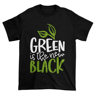 Green is the New Black Organic Cotton (Unisex) Vegan T-Shirt - Vegan As Folk