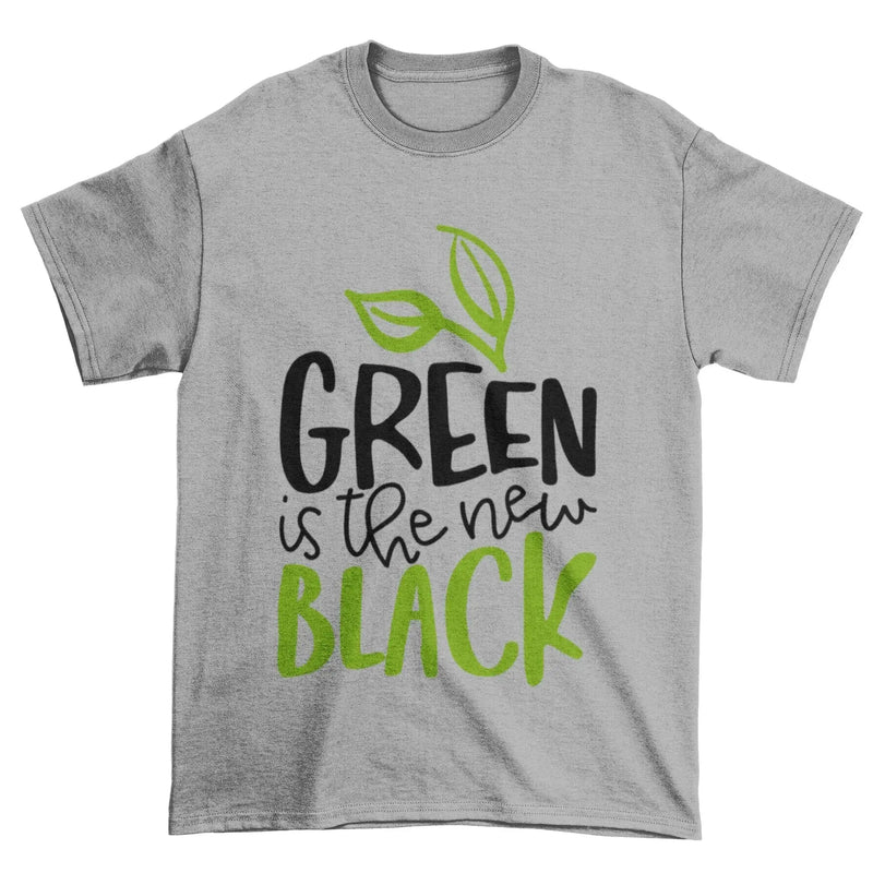 Green is the New Black Organic Cotton (Unisex) Vegan T-Shirt - Vegan As Folk