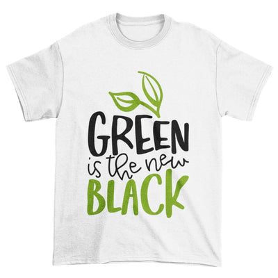 Green is the New Black Organic Cotton (Unisex) Vegan T-Shirt - Vegan As Folk