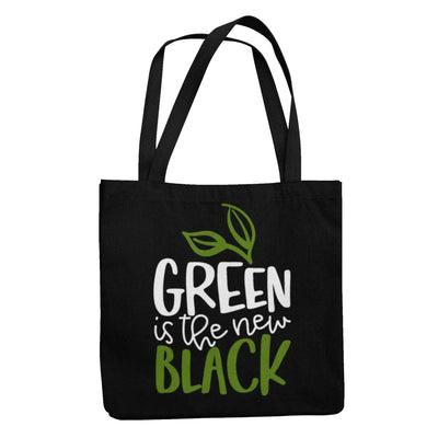 Green is the New Black Organic Cotton Vegan Tote Bag - Vegan As Folk