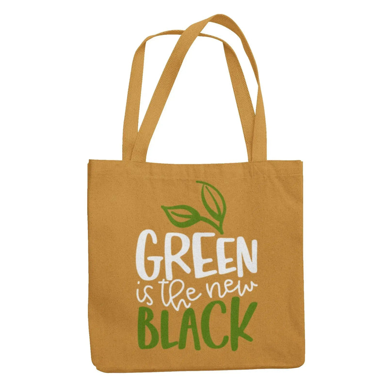 Green is the New Black Organic Cotton Vegan Tote Bag - Vegan As Folk