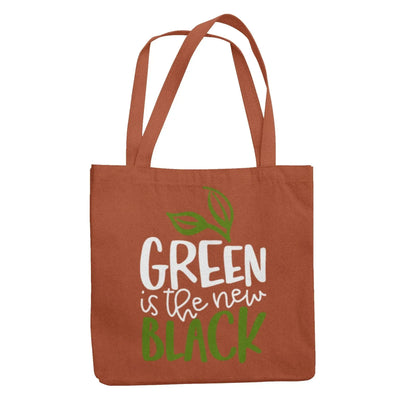 Green is the New Black Organic Cotton Vegan Tote Bag - Vegan As Folk