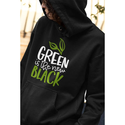 Green is the New Black (Unisex) Vegan Hoodie - Vegan As Folk