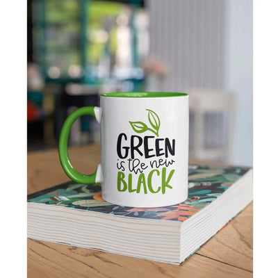 Green is the New Black Vegan Mug - Vegan As Folk