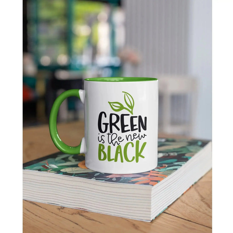 Green is the New Black Vegan Mug - Vegan As Folk