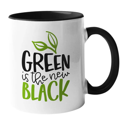 Green is the New Black Vegan Mug - Vegan As Folk