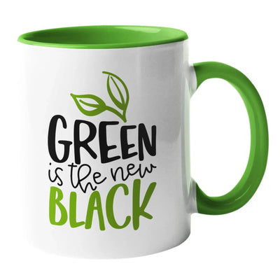 Green is the New Black Vegan Mug - Vegan As Folk