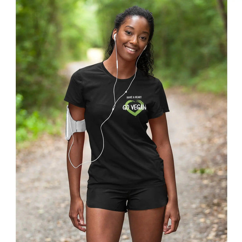 Have A Heart - Go Vegan Organic Cotton (Unisex) T-Shirt - Vegan As Folk