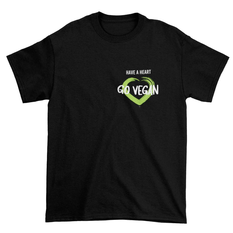 Have A Heart - Go Vegan Organic Cotton (Unisex) T-Shirt - Vegan As Folk