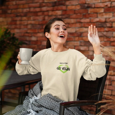 Have A Heart - Go Vegan (Unisex) Sweatshirt - Vegan As Folk