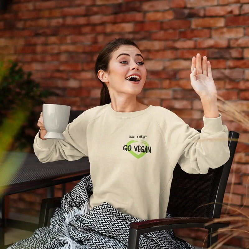 Have A Heart - Go Vegan (Unisex) Sweatshirt - Vegan As Folk