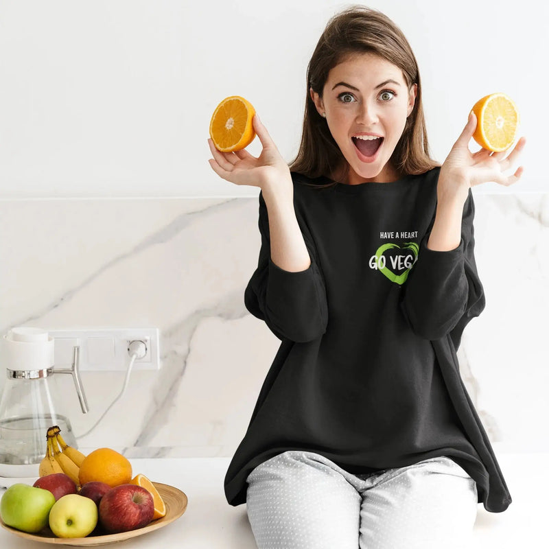 Have A Heart - Go Vegan (Unisex) Sweatshirt - Vegan As Folk