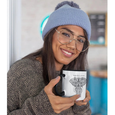 Herbivore elephant Ceramic Mug - Vegan As Folk