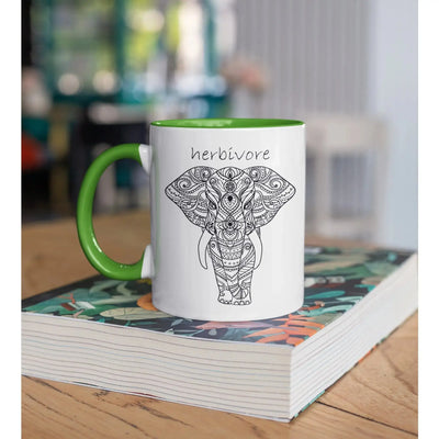 Herbivore elephant Ceramic Mug - Vegan As Folk