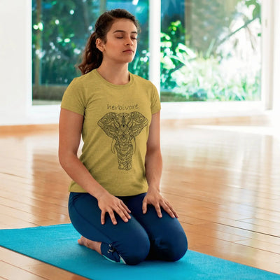 Herbivore Elephant Organic Cotton (Unisex) Vegan T-Shirt - Vegan As Folk