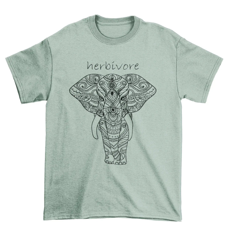 Herbivore Elephant Organic Cotton (Unisex) Vegan T-Shirt - Vegan As Folk