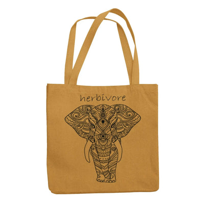 Herbivore Elephant Organic Cotton Vegan Tote Bag - Vegan As Folk