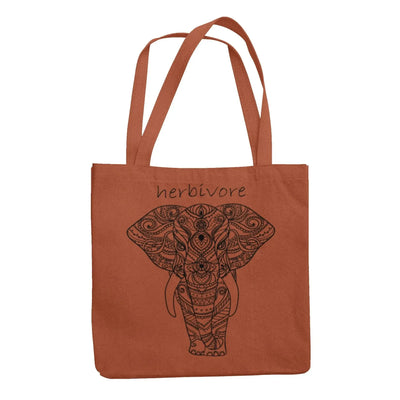 Herbivore Elephant Organic Cotton Vegan Tote Bag - Vegan As Folk