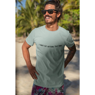 I Don't Eat Anything That Poops Organic Cotton (Unisex) T-Shirt - Vegan As Folk