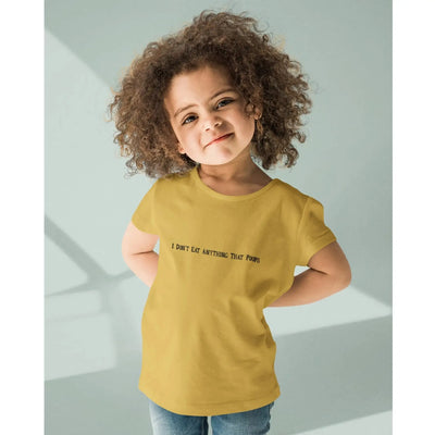 I Don't Eat Anything That Poops (Unisex) Kid's T-Shirt - Vegan As Folk