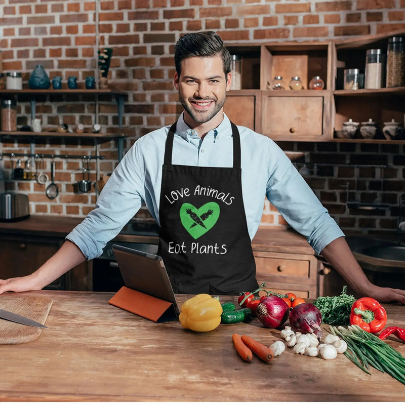 Love Animals Eat Plants Vegan Apron - Vegan As Folk