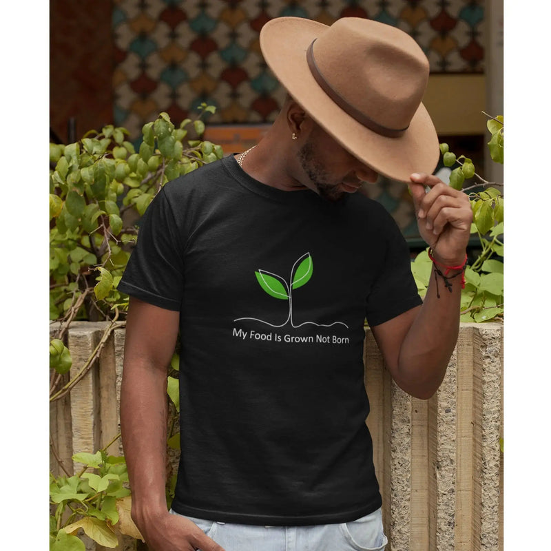 My Food is Grown Not Born Organic Cotton (Unisex) T-Shirt - Vegan As Folk