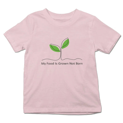 My Food is Grown Not Born (Unisex) Kid's Vegan T-Shirt - Vegan As Folk
