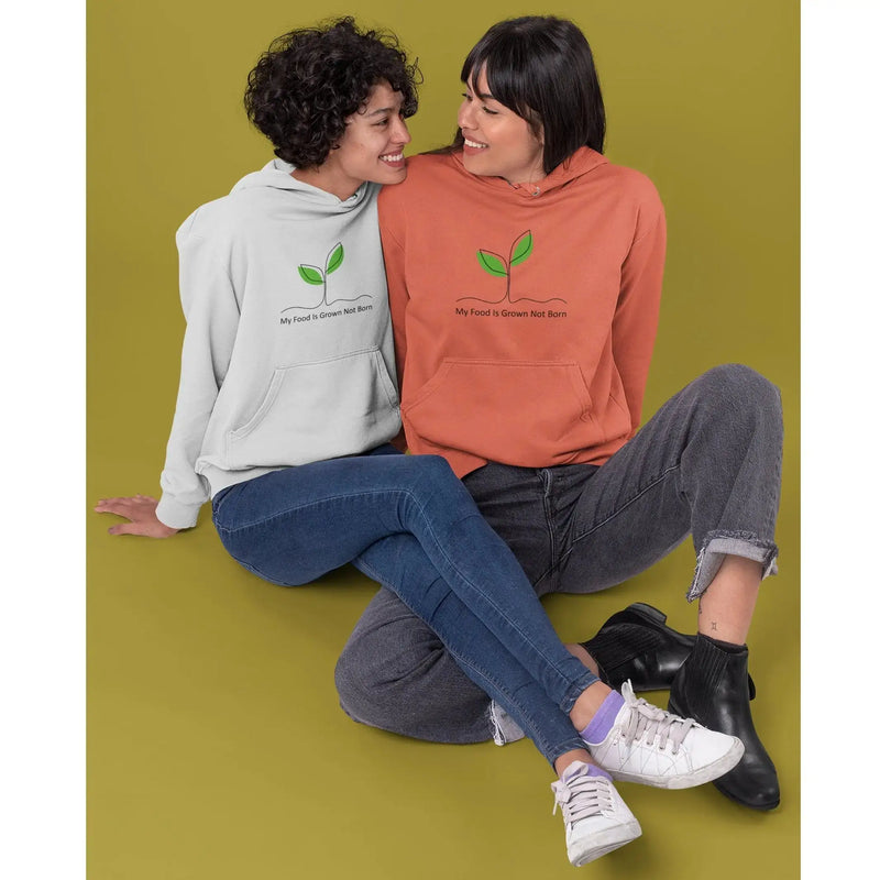 My Food is Grown Not Born (Unisex) Vegan Hoodie - Vegan As Folk