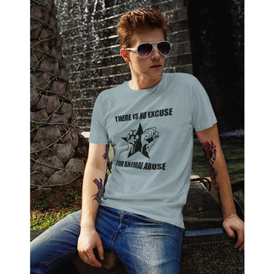 No Excuse for Animal Abuse Organic Cotton (Unisex) Vegan T-Shirt - Vegan As Folk