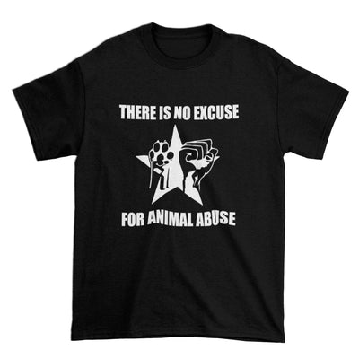 No Excuse for Animal Abuse Organic Cotton (Unisex) Vegan T-Shirt - Vegan As Folk